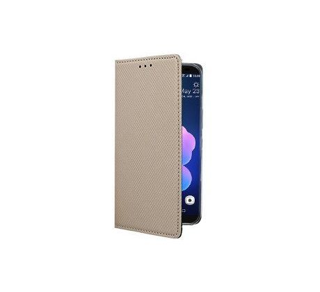 Púzdro knižkové SMART BOOK CASE pre HTC U12+ - zlaté