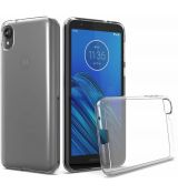 Púzdro SILIKÓNOVÉ BACK GEL MATT pre MOTOROLA MOTO E6 - transparentné