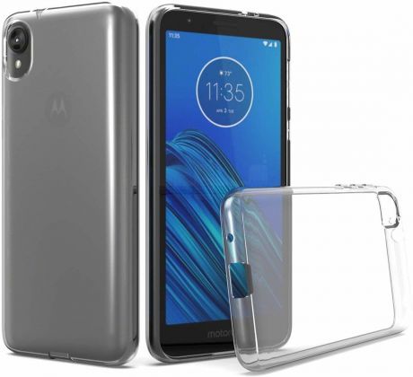 Púzdro SILIKÓNOVÉ BACK GEL MATT pre MOTOROLA MOTO E6 - transparentné