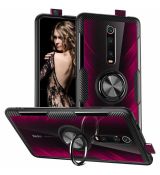 Púzdro CARBON RING CASE pre XIAOMI Mi 9T(9T PRO/REDMI K20/PRO - čierne