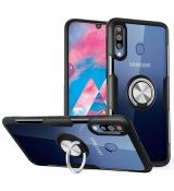 Púzdro CARBON RING CASE pre SAMSUNG GALAXY A50 (A505F) - čierne
