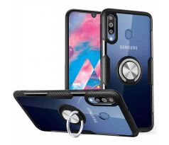 Púzdro CARBON RING CASE pre SAMSUNG GALAXY A50 (A505F) - čierne
