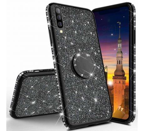 Púzdro DIAMOND RING CASE  pre XIAOMI REDMI NOTE 8 - čierne