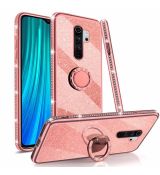 Púzdro DIAMOND RING CASE  pre XIAOMI REDMI NOTE 8 - ružové