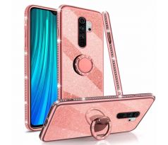 Púzdro DIAMOND RING CASE pre XIAOMI REDMI NOTE 8 - ružové