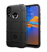 Púzdro (Zadný kryt) RUGGED SHIELD pre MOTOROLA MOTO E6 PLUS - čierne