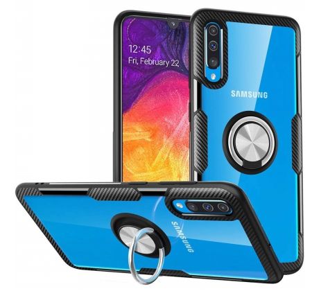 Púzdro CARBON RING CASE  pre SAMSUNG GALAXY A70 (A705F) - čierne