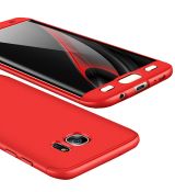 360°TPU Ochranný kryt pre SAMSUNG GALAXY S7 EDGE (G935F) - červené