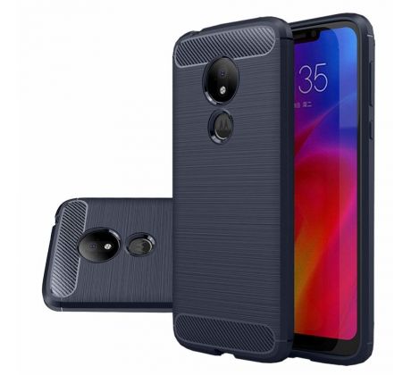 Púzdro CARBON LUX CASE pre MOTOROLA MOTO G7 POWER - modré