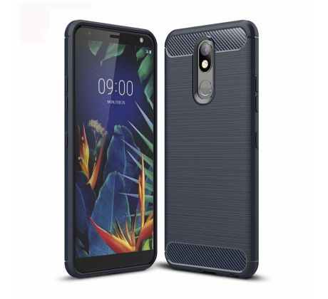 Púzdro CARBON LUX pre LG K40 (LG K12+) - modré