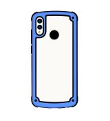 Púzdro (Zadný kryt) SOLID FRAME pre HUAWEI P SMART (2019)/HONOR 10 LITE - modré