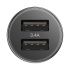 Nabíjačka BASEUS SMALL SCREW do auta 2x USB 3,4A s káblom USB Typ C  - čierna