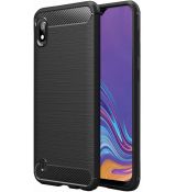 Púzdro CARBON CASE pre LG K20 (2019) - čierne
