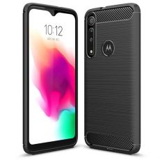 Púzdro CARBON CASE pre MOTOROLA MOTO G8 PLUS - čierne