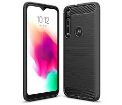 Púzdro CARBON CASE pre MOTOROLA MOTO G8 PLUS - čierne