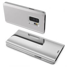 Knižkové púzdro CLEAR VIEW COVER pre SAMSUNG GALAXY S10 (G973F) - strieborné