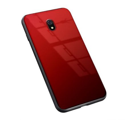 Púzdro GRADIENT GLASS CASE pre XIAOMI REDMI 8A - červené