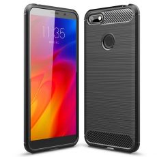 Púzdro CARBON CASE pre MOTOROLA MOTO E6 PLAY - čierne