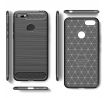 Púzdro CARBON CASE pre MOTOROLA MOTO E6 PLAY - čierne