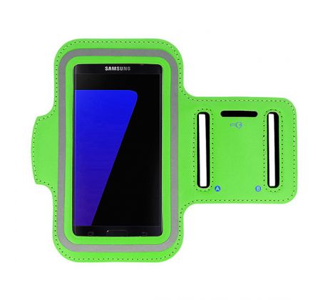 Športové púzdro na rameno pre Smartfóny veľkosti 5,5" - zelené