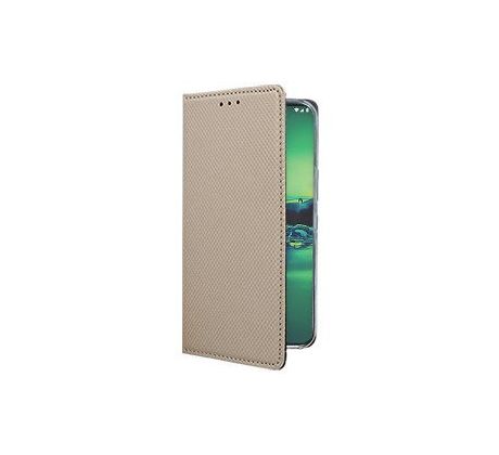 Púzdro knižkové SMART BOOK CASE pre MOTOROLA MOTO G8 PLUS - zlaté