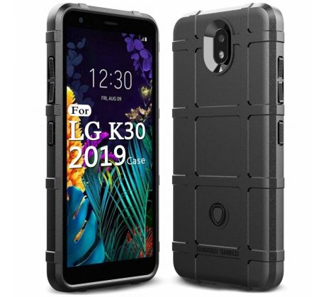 Púzdro (Zadný kryt) RUGGED SHIELD pre LG K40 (LG K12+) - čierny