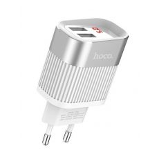 Sieťová nabíjačka HOCO SPEEDMASTER C40A 2,4A 5V 2xUSB - biela