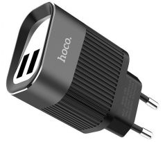 Sieťová nabíjačka HOCO SPEEDMASTER C40A 2,4A 5V 2xUSB - čierna