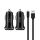 Autonabíjačka HOCO 2xUSB 2.1A +kabel USB 8-PIN Lightning kábel - čierna