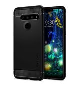 Púzdro SPIGEN RUGGED ARMOR™ pre LG V50 THINQ - čierne