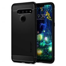 Púzdro SPIGEN RUGGED ARMOR™ pre LG V50 THINQ - čierne
