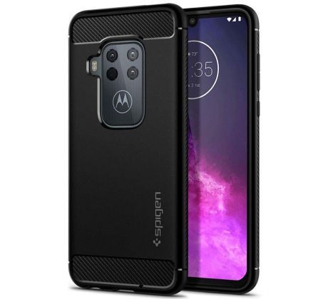 Púzdro SPIGEN RUGGED ARMOR™ pre MOTOROLA ONE ZOOM - čierne