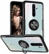 Púzdro CARBON RING CASE  pre XIAOMI REDMI NOTE 8 PRO - čierne