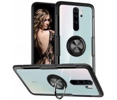 Púzdro CARBON RING CASE pre XIAOMI REDMI NOTE 8 PRO - čierne