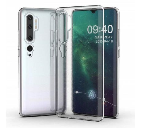 Púzdro SILIKÓNOVÉ BACK GEL MATT pre XIAOMI Mi NOTE 10 - transparentné