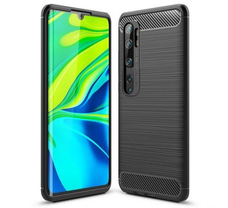 Púzdro CARBON CASE pre XIAOMI Mi NOTE 10 - čierne