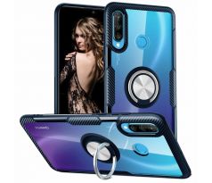 Púzdro CARBON RING CASE pre HUAWEI P30 LITE - čierne