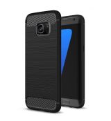 Púzdro CARBON CASE pre SAMSUNG GALAXY S7 EDGE (G935F) - čierne