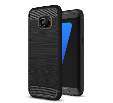 Púzdro CARBON CASE pre SAMSUNG GALAXY S7 EDGE (G935F) - čierne