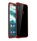 Púzdro ELEGANCE TPU CASE pre MOTOROLA ONE VISION - červené