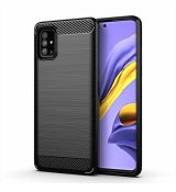 Púzdro CARBON CASE pre SAMSUNG GALAXY A51 (A515F) - čierne