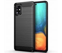 Púzdro CARBON CASE pre SAMSUNG GALAXY A71 (A715F) - čierne