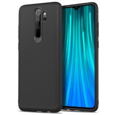 Púzdro TWILL TEXTURE pre XIAOMI REDMI NOTE 8 PRO - čierne