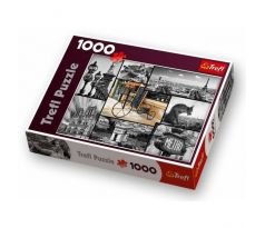 Puzzle Paríž - Koláž - 1000 dielikov - Trefl