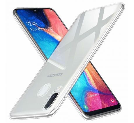 Púzdro SILIKÓNOVÉ ULTRA SLIM 0,3mm pre SAMSUNG GALAXY A20e (A202F) - transparentné