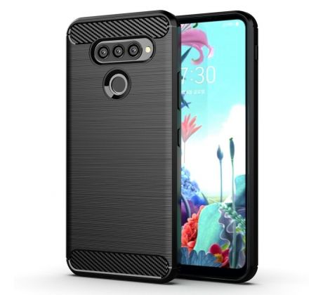 Púzdro CARBON CASE pre LG K50s - čierne