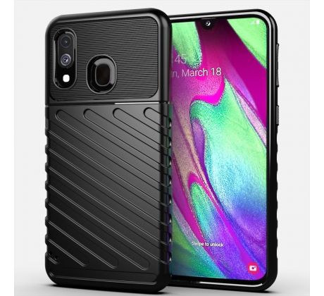 Púzdro (Zadný kryt) THUNDER ARMOR pre SAMSUNG GALAXY A40 (A405F) - čierne