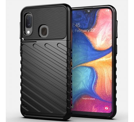 Púzdro (Zadný kryt) THUNDER ARMOR pre SAMSUNG GALAXY A20e (A202F) - čierne