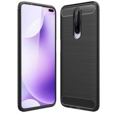 Púzdro CARBON CASE pre XIAOMI REDMI K30/POCO X2 - čierne