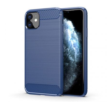 Púzdro CARBON CASE pre APPLE IPHONE 11 (6,1") - modré